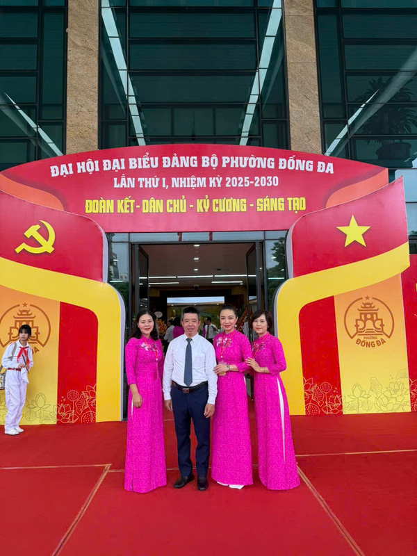 CHÀO MỪNG THÀNH CÔNG ĐẠI HỘI ĐẠI BIỂU ĐẢNG BỘ PHƯỜNG ĐỐNG ĐA LẦN THỨ NHẤT, NHIỆM KỲ 2025 - 2030